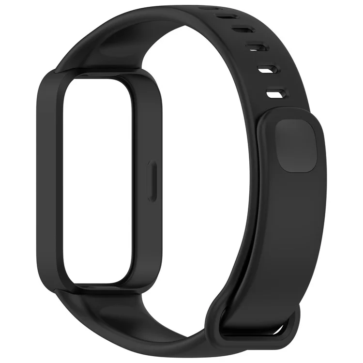 Correa de silicona blanda integrada para Xiaomi Smart Band 9 Active / Redmi Band 3 - Negro