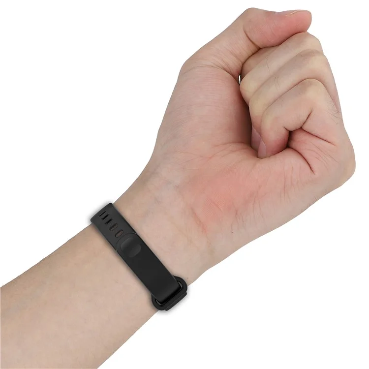 For Xiaomi Smart Band 9 Active / Redmi Band 3 Soft Silicone Integrated Wristband Watch Case - Starlight+Yellow
