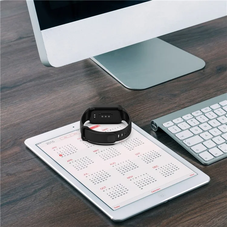 For Xiaomi Smart Band 9 Active / Redmi Band 3 Soft Silicone Integrated Wristband Watch Case - Starlight+Yellow
