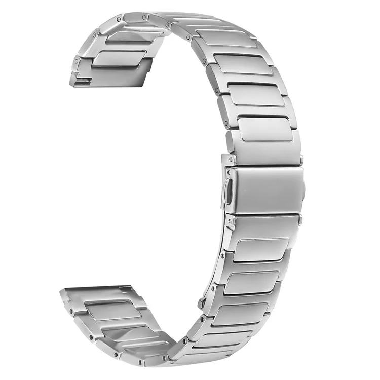 For Haylou RS4 LS12 Watch Band Silver Stainless Steel Metal Watch Strap