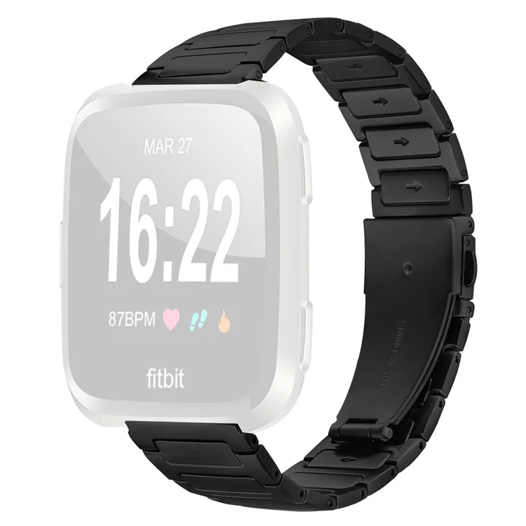 Bracelet de montre en acier inoxydable ajustable pour Haylou RT LS05S - Noir