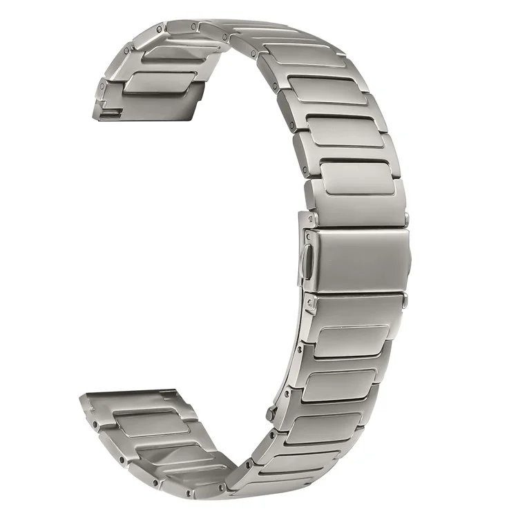 Pulseira de relógio de metal ajustável de aço inoxidável de cor de titânio para o Garmin Forerunner 265 Music