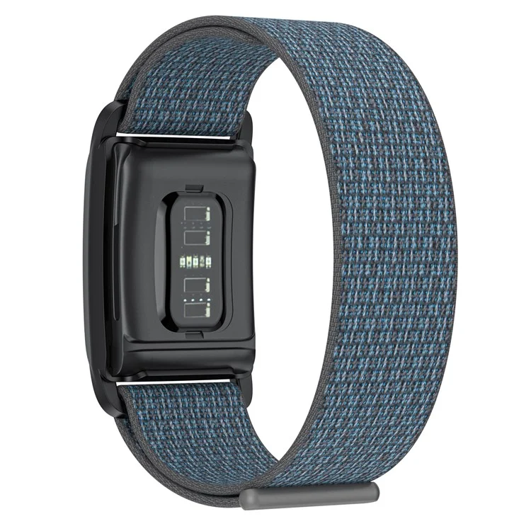 Für WHOOP 4.0 Fitness-Tracker Magic Tape Nylon Armband Ersatzband mit PC-Hülle - Grau