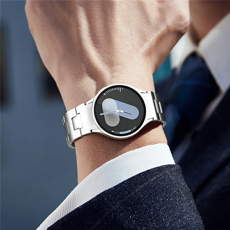 Ремешок для часов Samsung Galaxy Watch7 / Watch FE / Watch6 / Watch5 / Watch4 из нержавеющей стали - серебристый