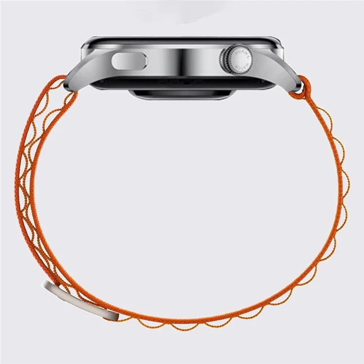 22-миллиметровый тканевый ремешок для часов для Samsung Galaxy Watch3 45 мм / Huawei Watch GT 5 Pro 46 мм / GT 5 46 мм с застёжкой-петлёй - чёрный