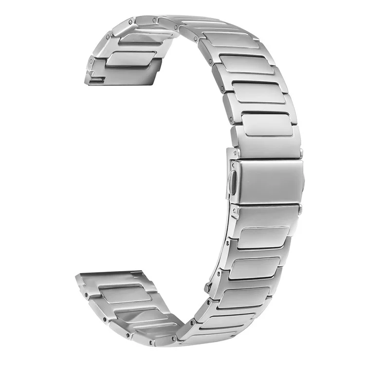 Correa de reloj de acero inoxidable plateado para el Garmin Vivoactive 4