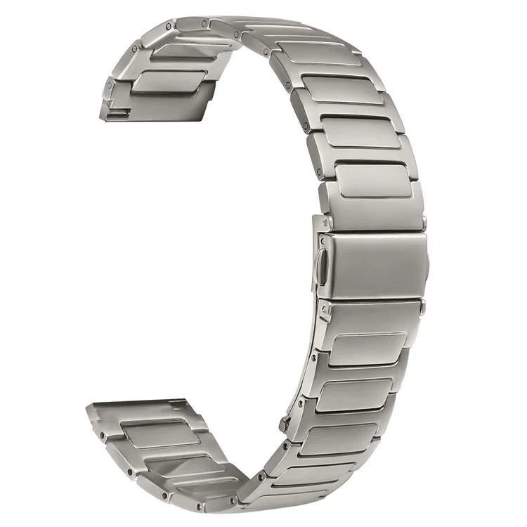 Pulseira de aço inoxidável metálico de cor de titânio ajustável para Samsung Galaxy Watch Ultra 47mm