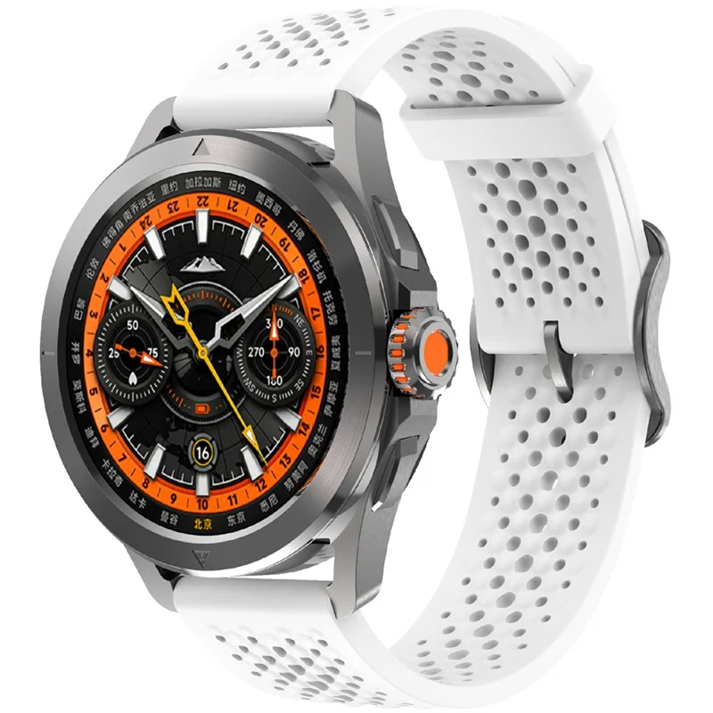 KALEBOL For Xiaomi Watch S4 Sport Silicone Watch Band Adjustable Strap Replacement - White