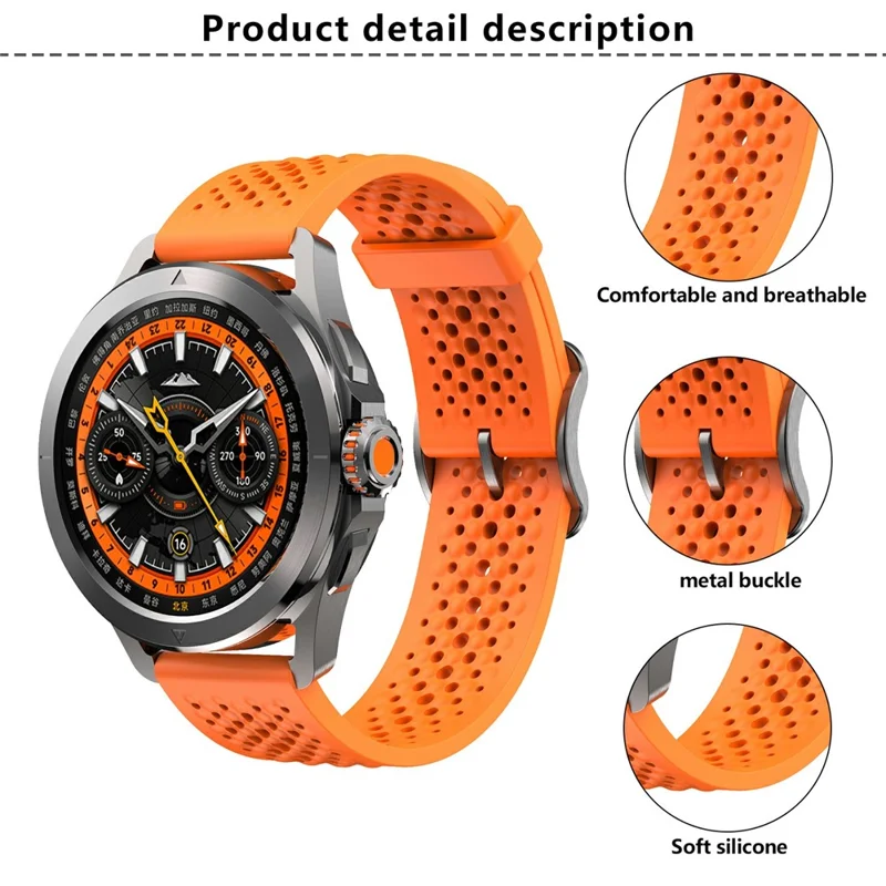 KALEBOL For Xiaomi Watch S4 Sport Silicone Watch Band Adjustable Strap Replacement - White