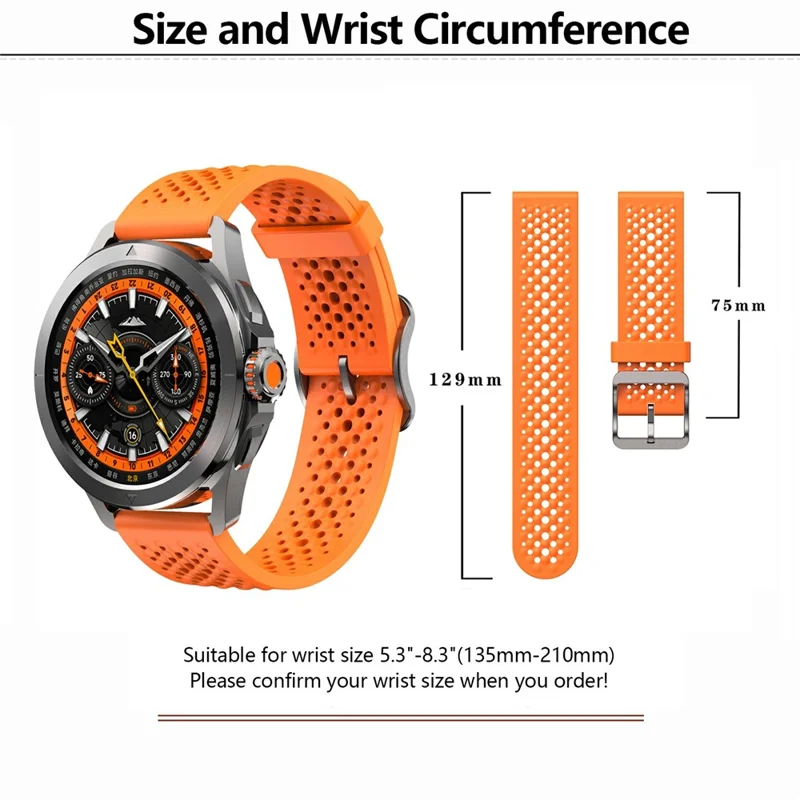 KALEBOL For Xiaomi Watch S4 Sport Silicone Watch Band Adjustable Strap Replacement - White