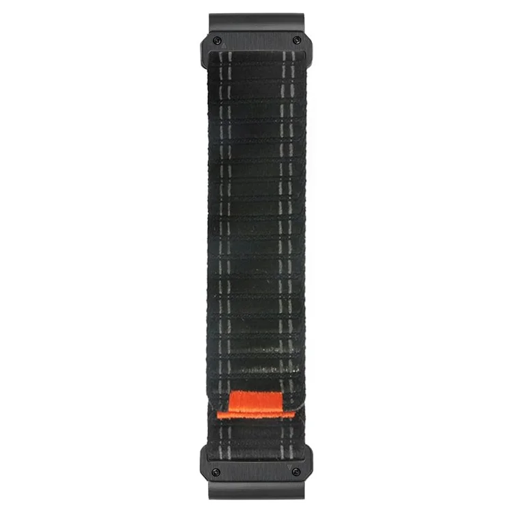 KALEBOL 22mm Nylon Watch Strap for Garmin Fenix 7 / 7 Pro / 6 / 6 Pro Ocean Wave Wrist Band - Black