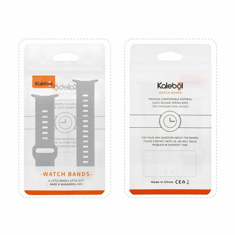 KALEBOL Pour Samsung Galaxy Watch Ultra 47mm Bracelet de montre en silicone Wave Sport - Noir
