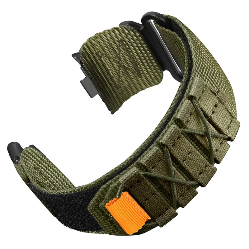 Adjustable Strap for Xiaomi Smart Band 10 Pro / 9 Pro / 8 Pro / Redmi Watch 6 / 5 / 4 Nylon Magic Tape Watch Band - Army Green