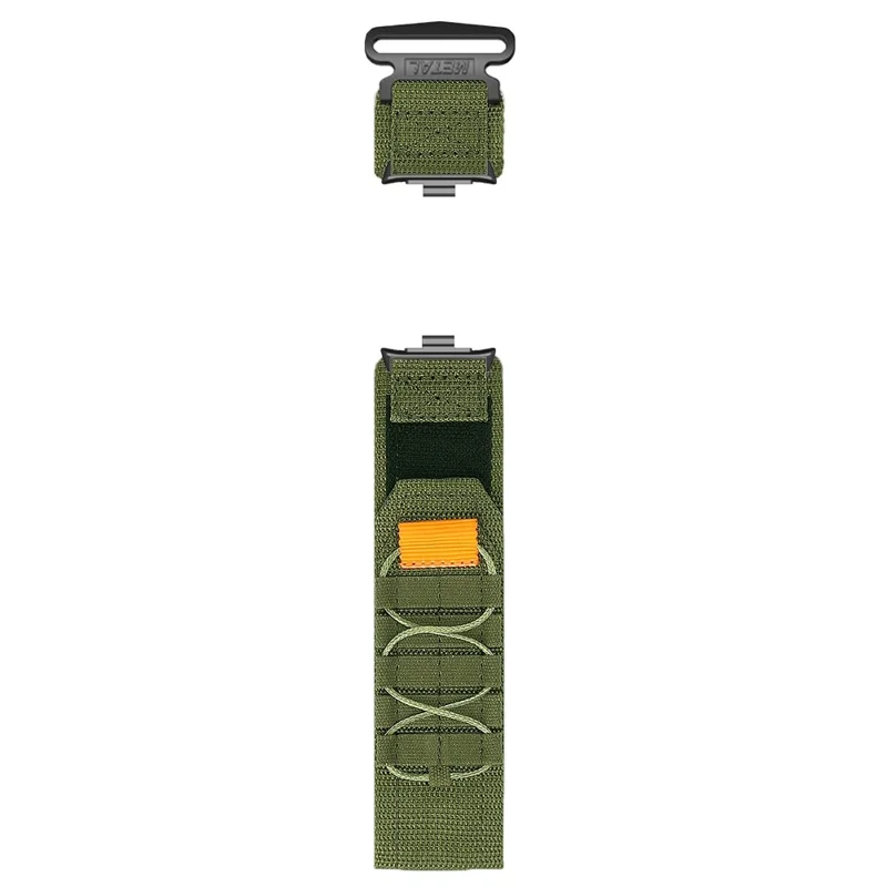 Adjustable Strap for Xiaomi Smart Band 10 Pro / 9 Pro / 8 Pro / Redmi Watch 6 / 5 / 4 Nylon Magic Tape Watch Band - Army Green