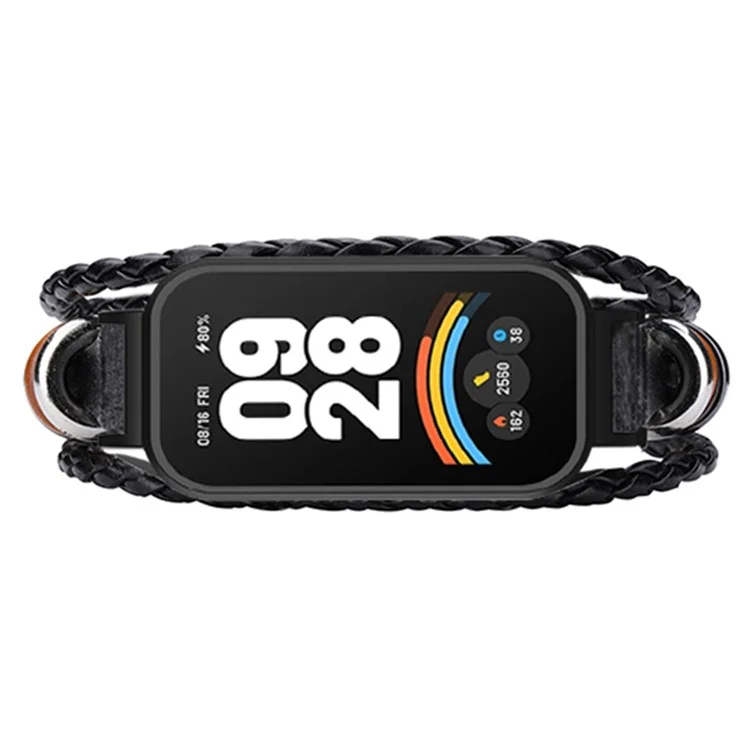 Для Xiaomi Redmi Band 3 / Smart Band 9 Активная бусинка Часовой ремешок Этнический DIY Сменный часовой ремешок - Черный