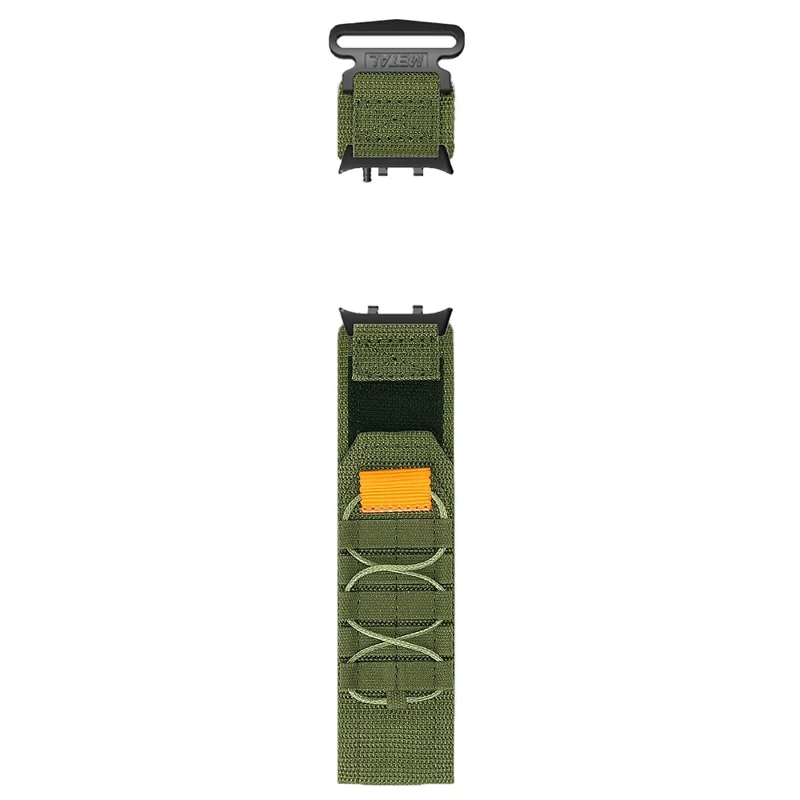 For Huawei Watch D2 Nylon Watch Band Magic Tape Replacement Strap Military Style - Army Green