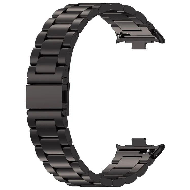 Cinturino di ricambio in metallo nero con 3 perline per orologio vivo Watch GT