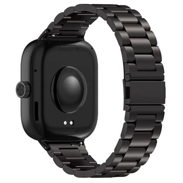 Cinturino di ricambio in metallo nero con 3 perline per orologio vivo Watch GT