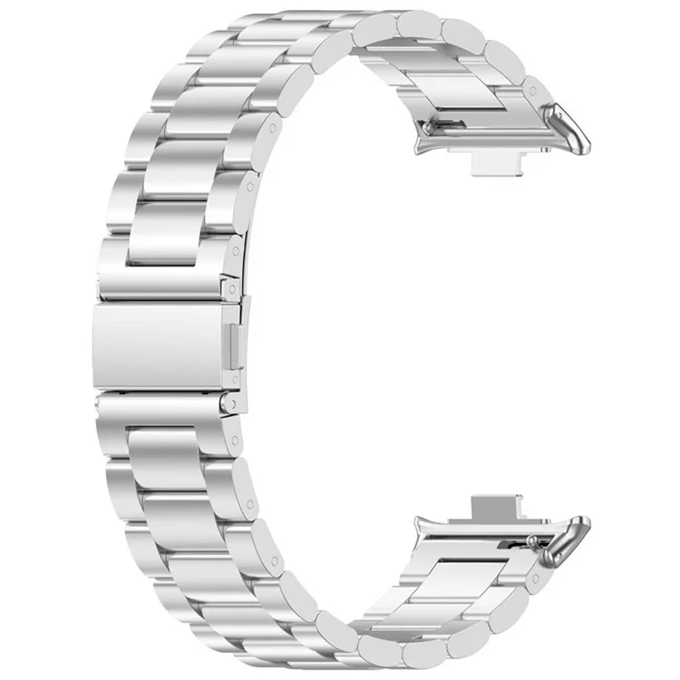 Cinturino di ricambio in metallo con 3 perle d'argento per vivo Watch GT