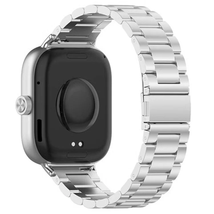 Cinturino di ricambio in metallo con 3 perle d'argento per vivo Watch GT