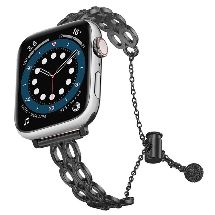 Cinturino per orologio a doppio loop KALEBOL per Apple Watch Series 10 Ultra 9 8 7 SE 6 5 4 3 2 1 da 46mm, 49mm, 45mm, 44mm, 42mm, in lega di zinco - Nero