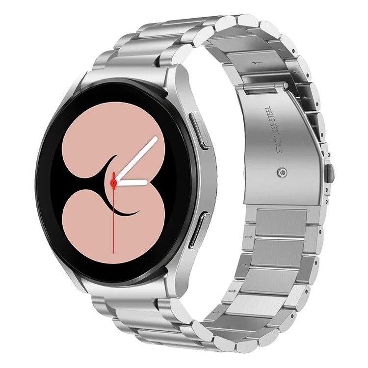 Massenkauf Ersatz-Armband für Samsung Galaxy Watch4 Classic / Watch4 Active Metallarmband 3 Perlen - Silber