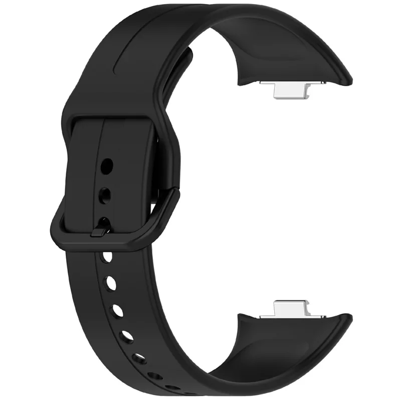 Silicone Strap for Xiaomi Smart Band 9 Pro  /  8 Pro  /  Redmi Watch 5 eSIM  /  5  /  4 Adjustable Watch Band - Black