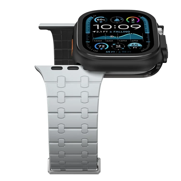 Pour Apple Watch Ultra 2 / Ultra 49mm Boîtier de montre en alliage de zinc + Couvercle de protection en PC - Noir
