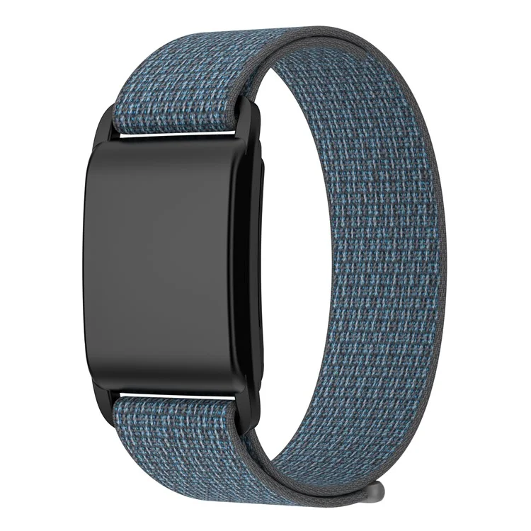 For WHOOP 4.0 Replacement Band Fitness Tracker Nylon Wristband Strap with PC Case - Grey / Black
