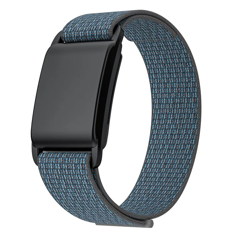 For WHOOP 4.0 Replacement Band Fitness Tracker Nylon Wristband Strap with PC Case - Grey / Black