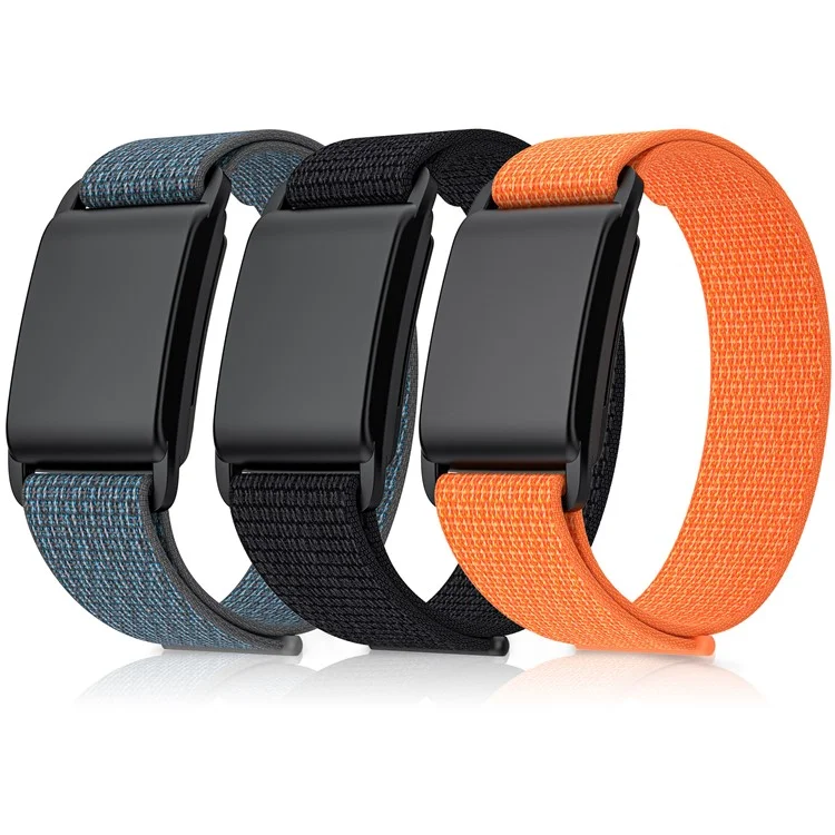 For WHOOP 4.0 Replacement Band Fitness Tracker Nylon Wristband Strap with PC Case - Grey / Black