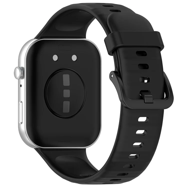Bulk Purchasing For Huawei Watch Fit 3 Silicone Watch Band Wrist Strap with Color Matched Buckle - Black