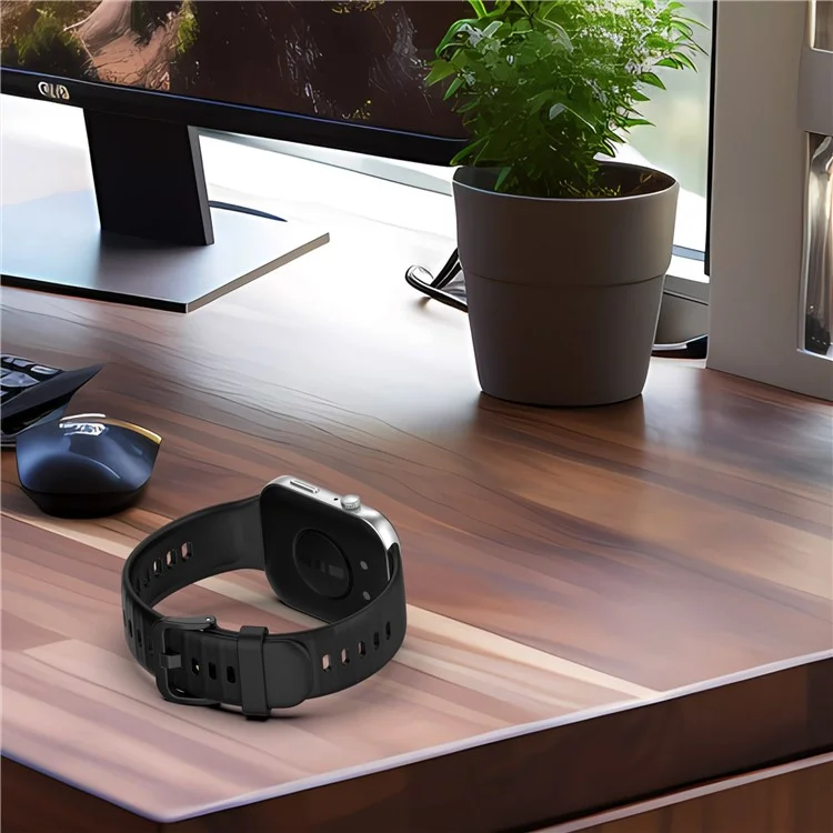 Bulk Purchasing For Huawei Watch Fit 3 Silicone Watch Band Wrist Strap with Color Matched Buckle - Black
