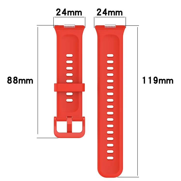 Bulk Purchasing For Huawei Watch Fit 3 Silicone Watch Band Wrist Strap with Color Matched Buckle - Black