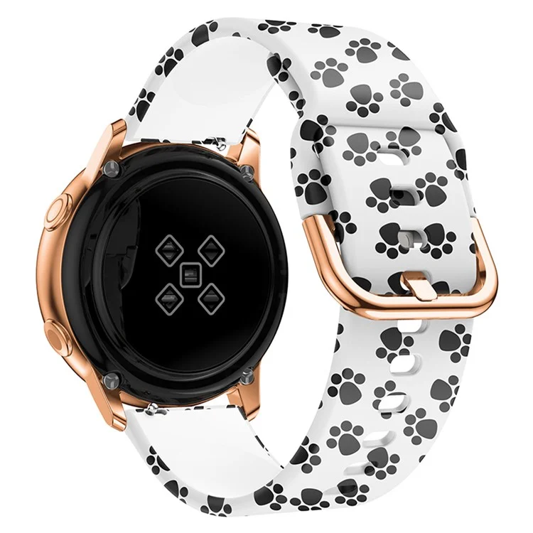 Bulk Purchasing 22mm Silicone Watch Strap for Samsung Galaxy Watch 46mm / Huawei Watch GT 2 46mm  / GT 46mm Pattern Print Band - Paw