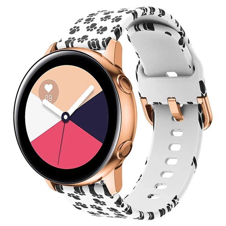 Bulk Purchasing 22mm Silicone Watch Strap for Samsung Galaxy Watch 46mm / Huawei Watch GT 2 46mm  / GT 46mm Pattern Print Band - Paw