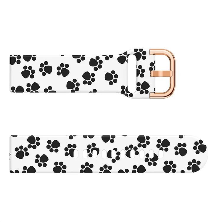 Bulk Purchasing 22mm Silicone Watch Strap for Samsung Galaxy Watch 46mm / Huawei Watch GT 2 46mm  / GT 46mm Pattern Print Band - Paw