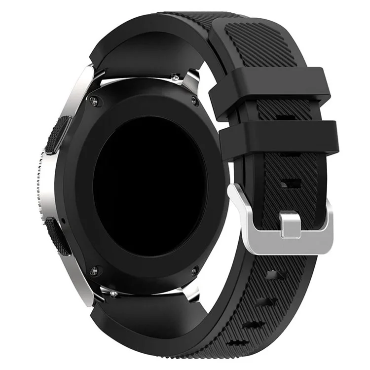 Massenkauf-Ersatzarmband für Samsung Galaxy Watch3 45mm / Watch 46mm / Huami Amazfit Pace Silikon-Uhrenarmband - Schwarz