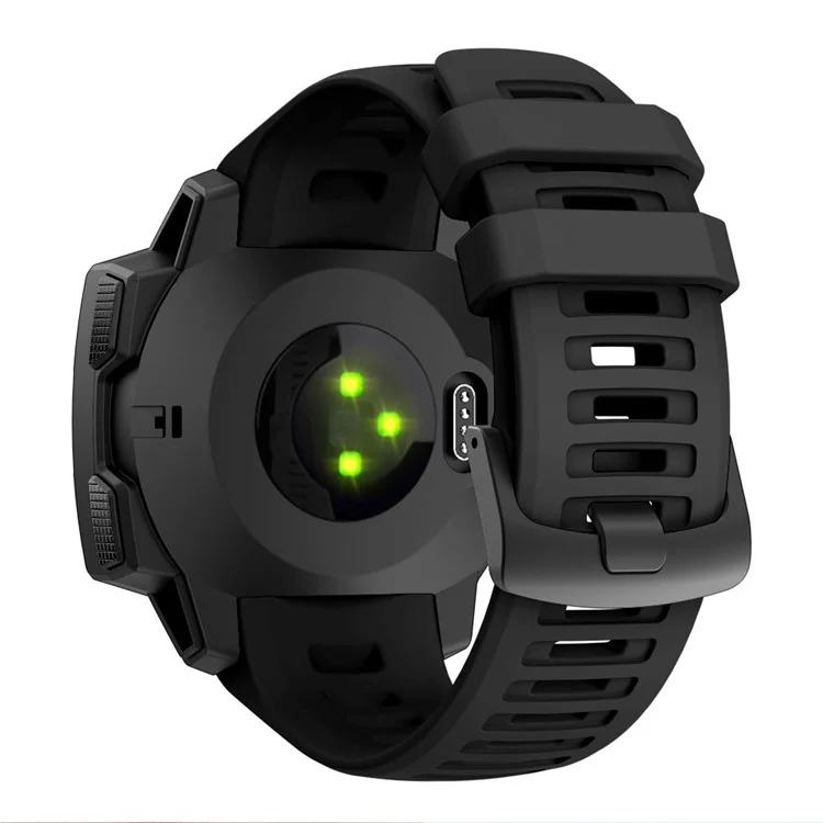 Achat en gros de bracelets de montre en silicone Garmin Instinct avec boucle noire - Noir