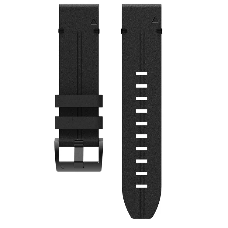 Compra al por mayor de correa de reloj de cuero auténtico de vaca Garmin Fenix 6S con liberación rápida - Negro