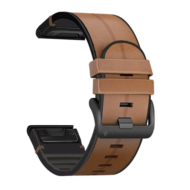 Сменный ремешок для часов Garmin Fenix 6X GPS / 5X Plus с быстрым выпуском, оптовая закупка - Коричневый