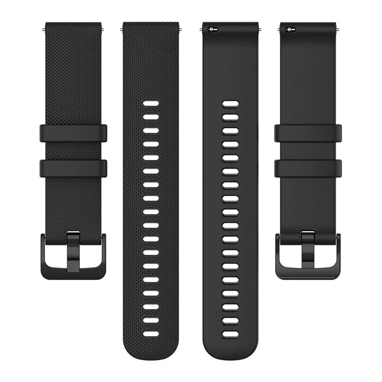 Compra em Quantidade de Pulseira de Substituição de 18mm para Garmin Venu 3S / 2S / Vivomove 3S Smartwatch - Textura em Grade - Preto