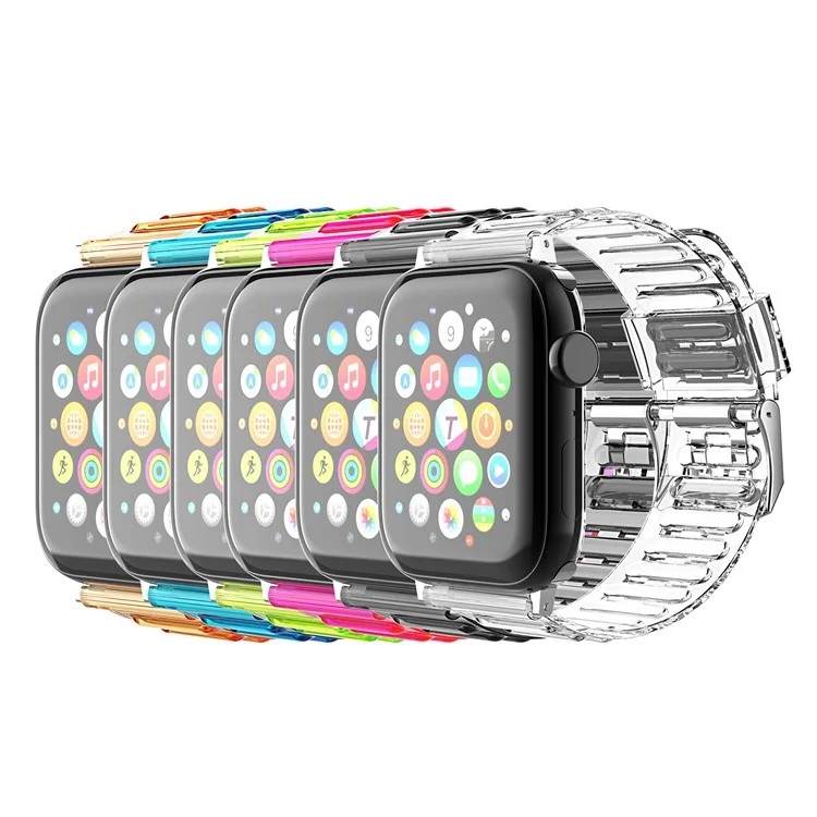 Softband TPU de rechange für Apple Watch Series 10 42mm / 9 8 7 41mm / 6 5 4 SE SE (2022) SE (2023) 40mm / 3 2 1 38mm - Transparent 