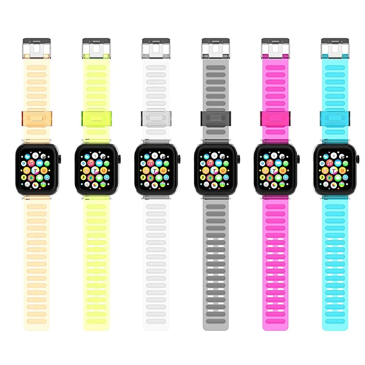 Softband TPU de rechange für Apple Watch Series 10 42mm / 9 8 7 41mm / 6 5 4 SE SE (2022) SE (2023) 40mm / 3 2 1 38mm - Transparent 