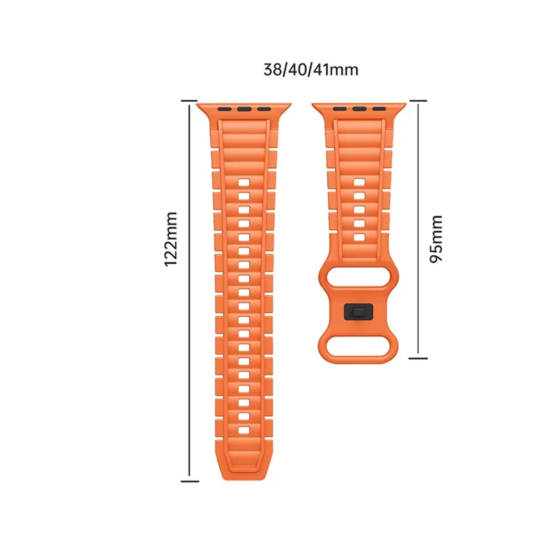 Sport Watch Strap for Apple Watch Series 10 9 8 7 SE 6 5 4 3 2 1 42mm 41mm 40mm 38mm Hydrogenated Nitrile Butadiene Rubber Band - Starlight