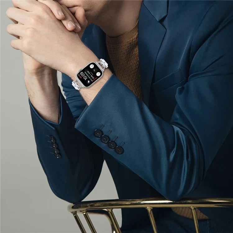 Ремешок для Apple Watch Series 10 9 8 7 SE 6 5 4 3 2 1 42мм 41мм 40мм 38мм из серебристого цинкового сплава с узором в виде сердца