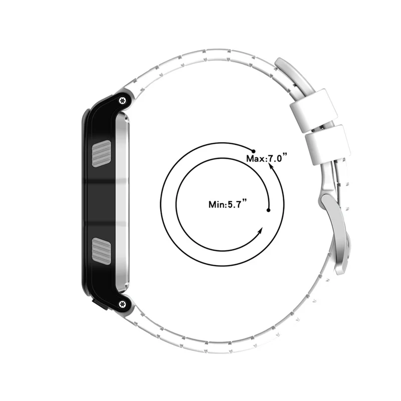 Soft Silicone Wristband Watch Strap with 2 Screwdrivers for Garmin Forerunner 920XT - White