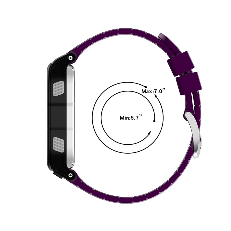 Soft Silicone Wristband Watch Strap with 2 Screwdrivers for Garmin Forerunner 920XT - Dark Purple