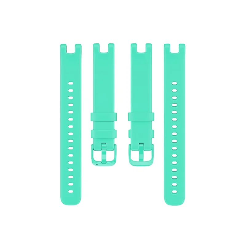 Solid Color Silicone Sport Watch Band Strap Replacement for Garmin Lily - Cyan