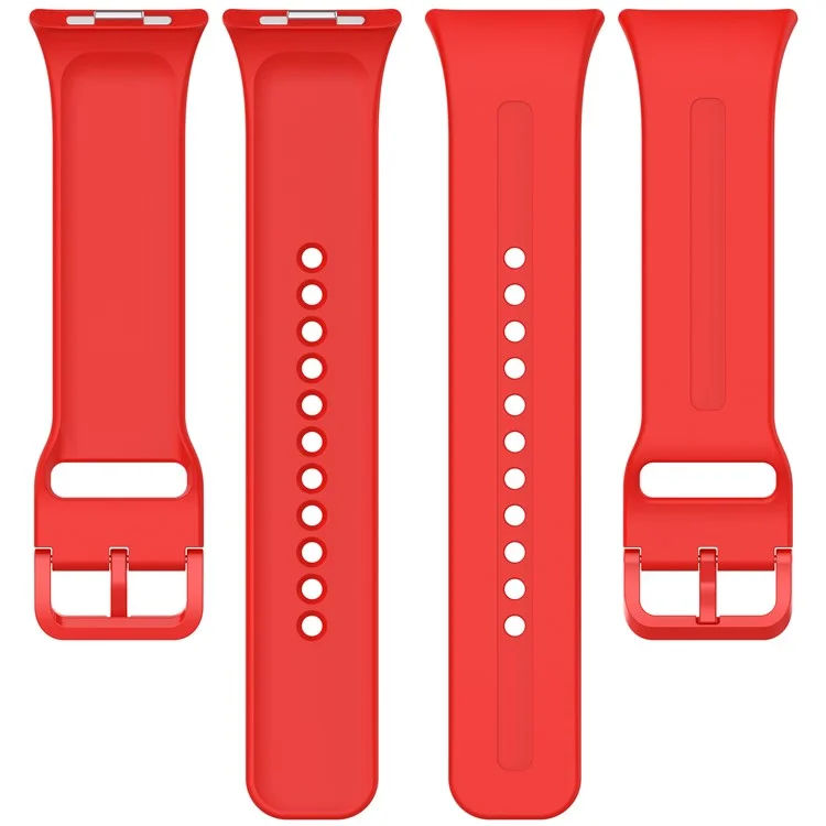 Pulseira de silicone para o Xiaomi Redmi Watch 5, com fivela colorida ajustável - Vermelha